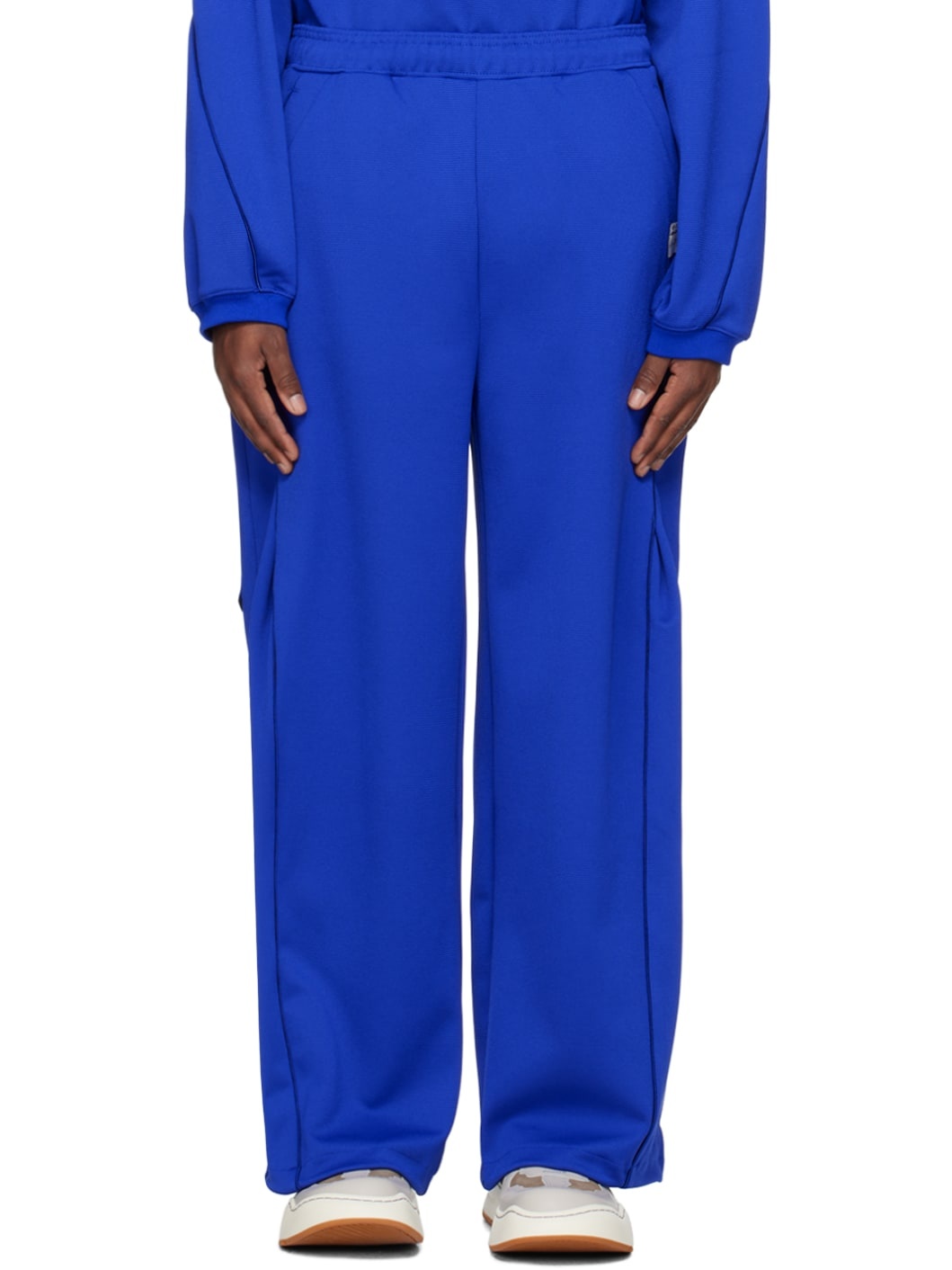 Blue Drawstring Sweatpants - 1