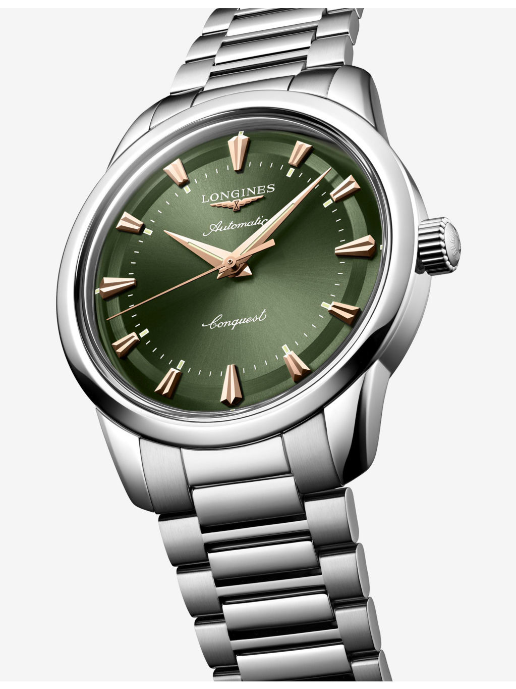 L1.650.4.02.6 Conquest Heritage Stainless-Steel Automatic Watch - 2