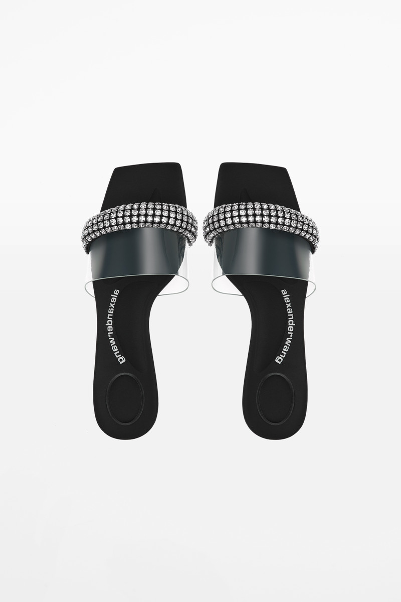 JESSIE SLIDE HEEL IN CRYSTAL PVC 5