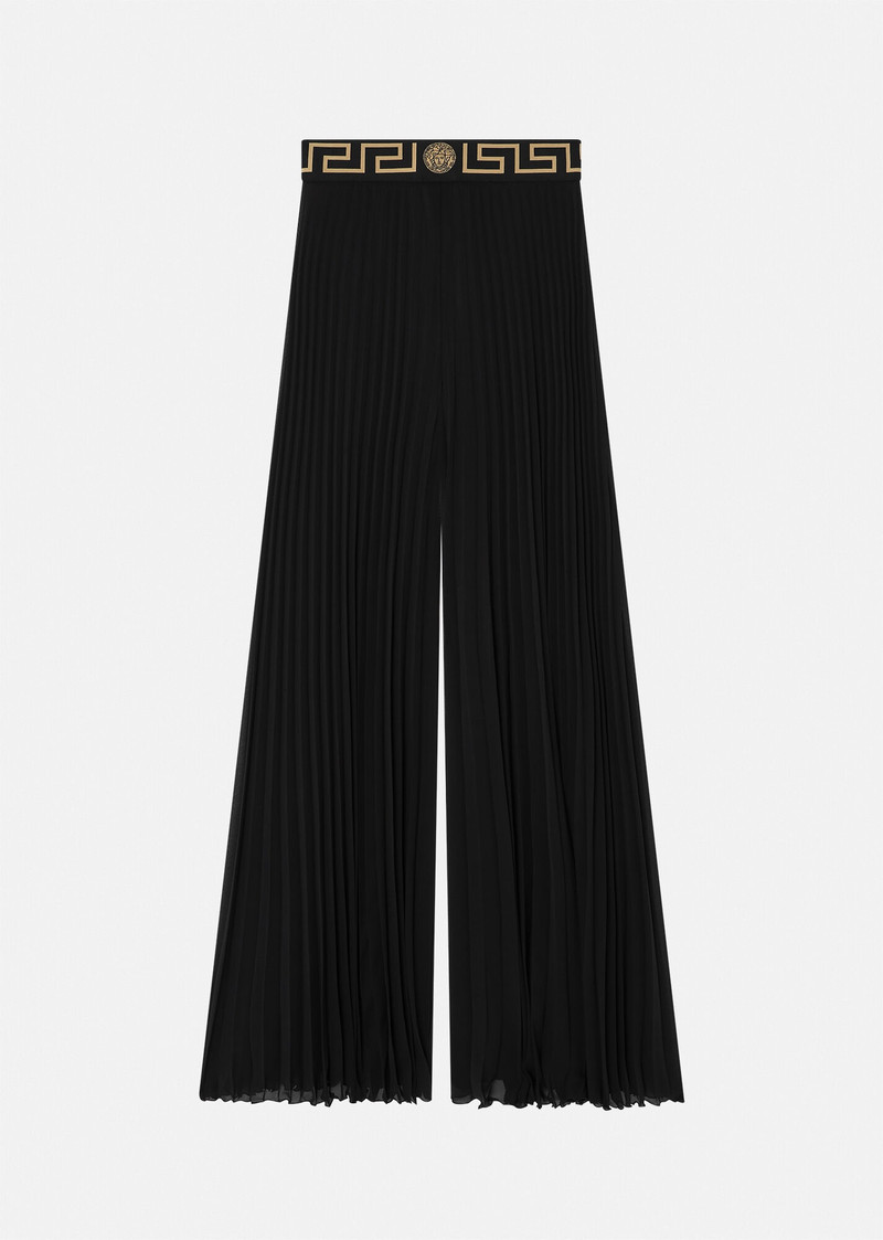 Greca Pleated Pareo Pants 1