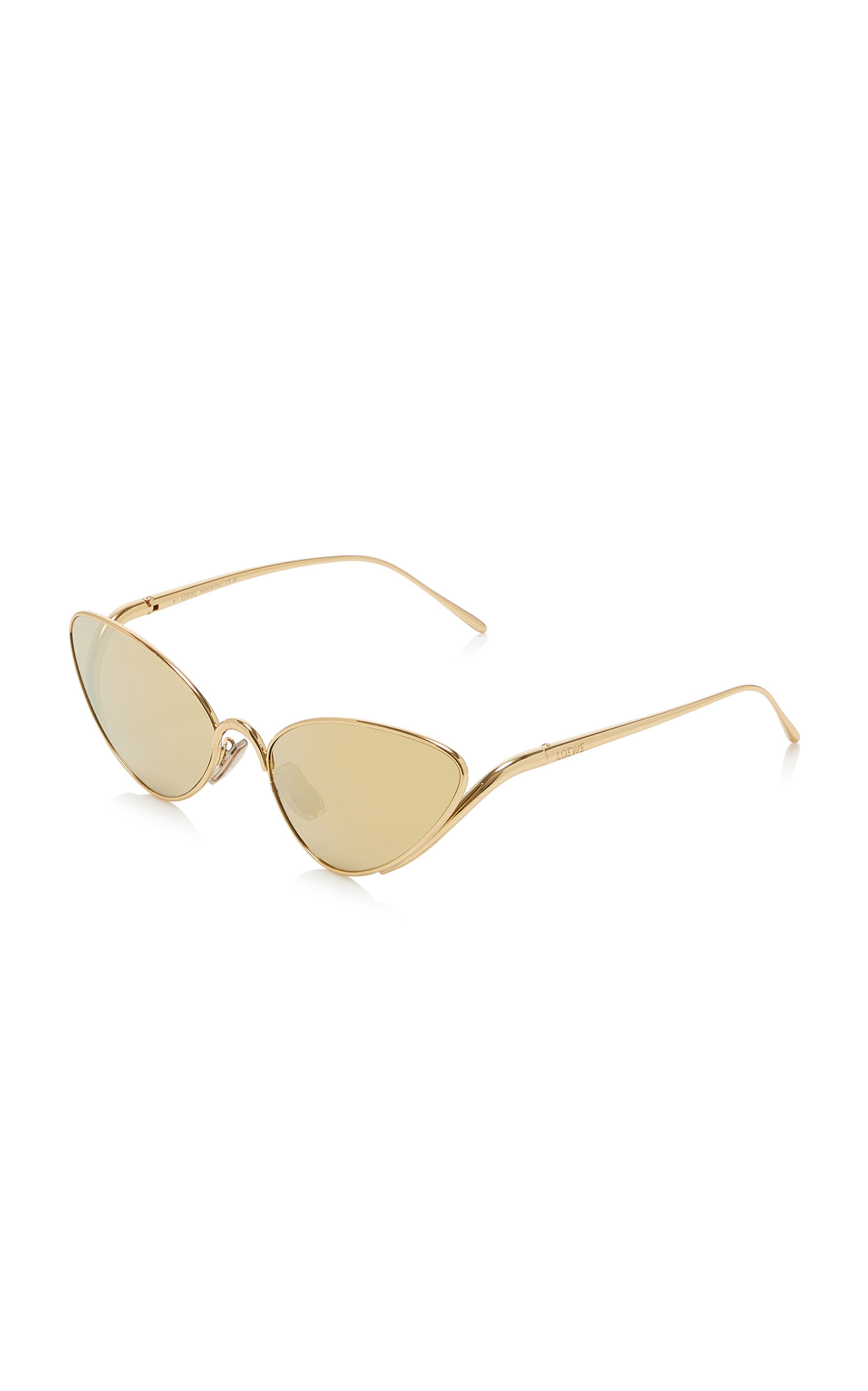 Shooting Star Cat-Eye Metal Sunglasses gold - 3