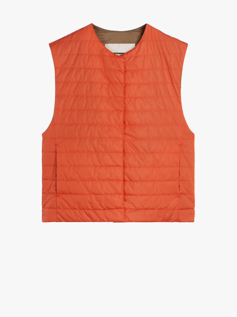 ISABEL ORANGE NYLON LINER VEST | LQV-007 1