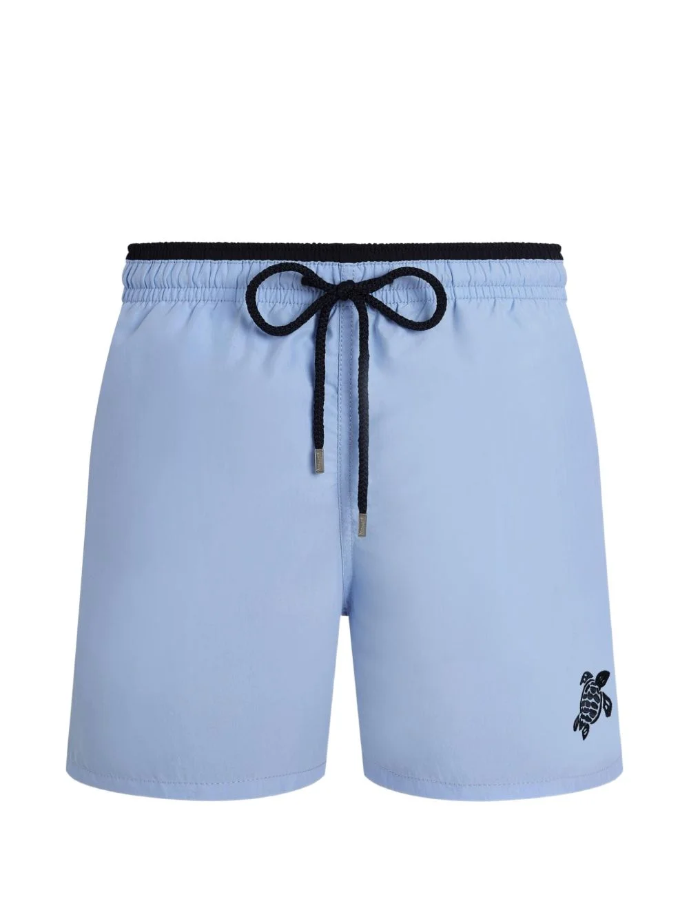 turtle-embroidery swim shorts - 1