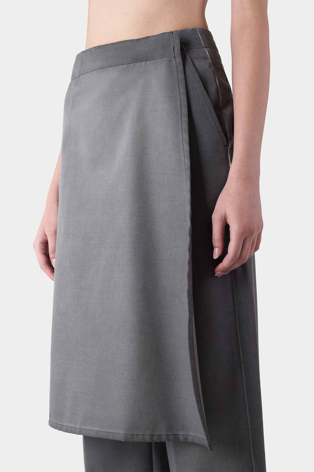 LONG PANTA SKIRT / grey - 9