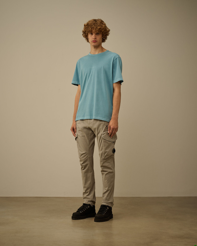C.P. Company 24/1 Jersey Short Sleeve Resist Dyed Logo T-Shirt outlook