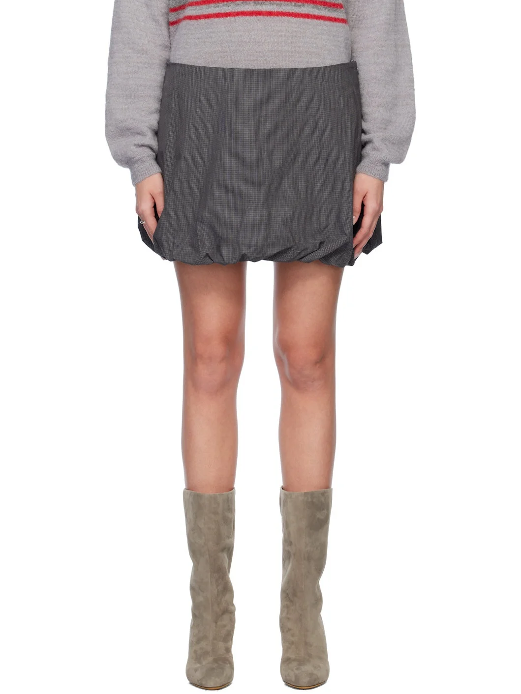 Gray Liv Miniskirt - 1