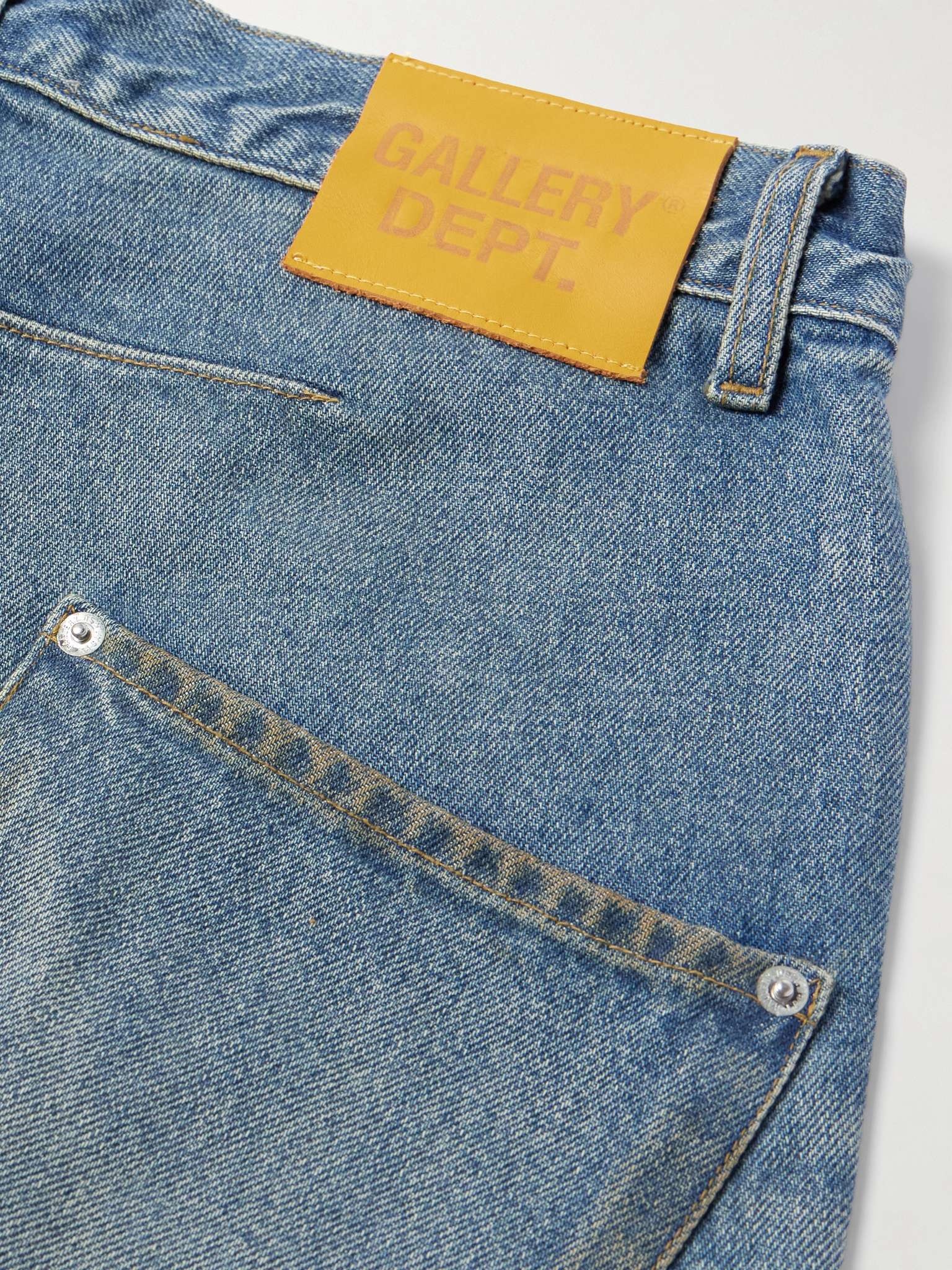Zip Straight-Leg Distressed Jeans - 5