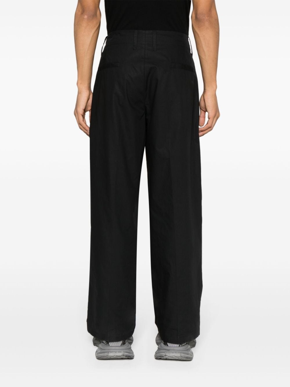 mid-rise wide-leg cropped trousers - 4