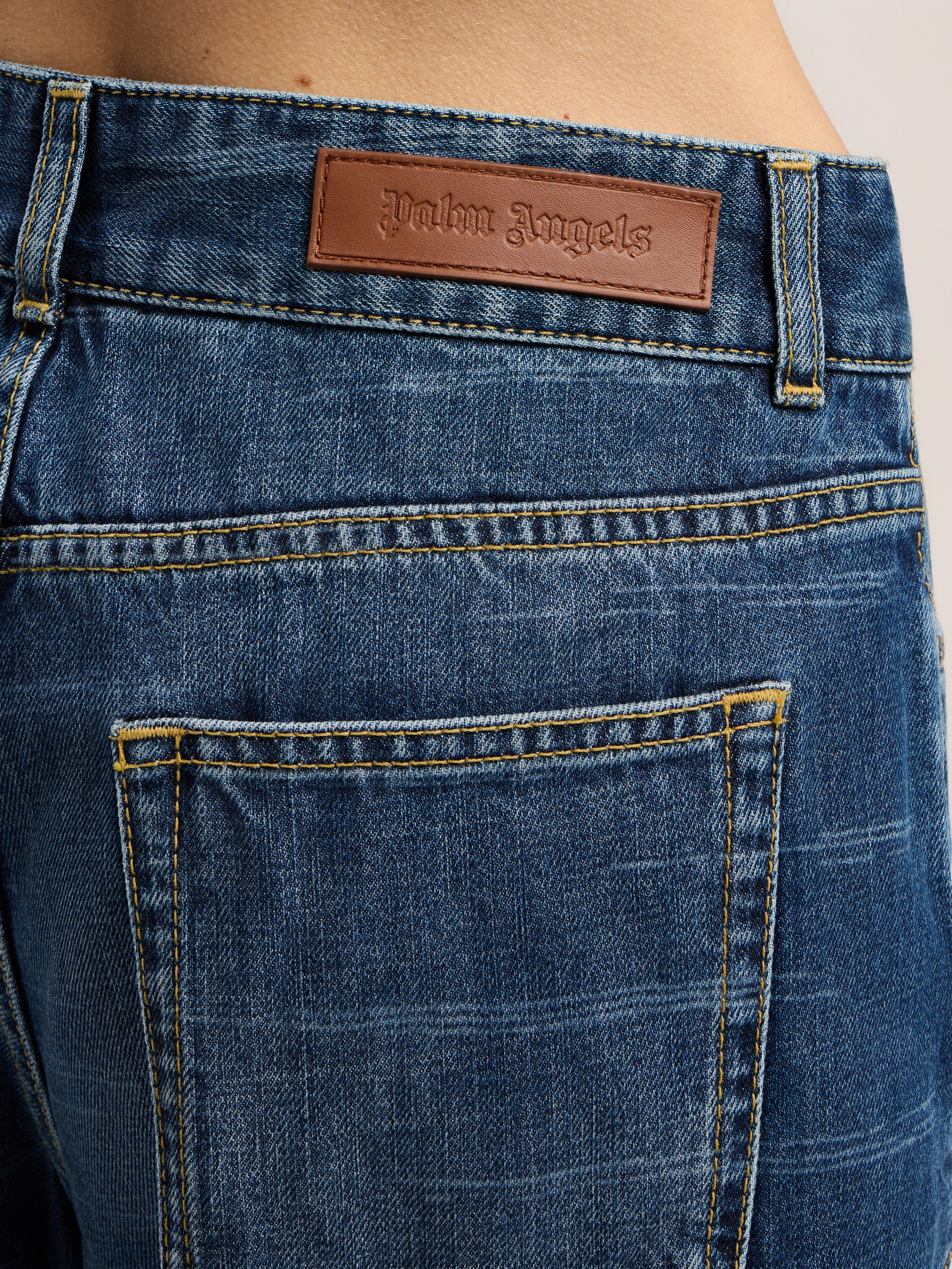 Palms Loose Denim Pants - 5