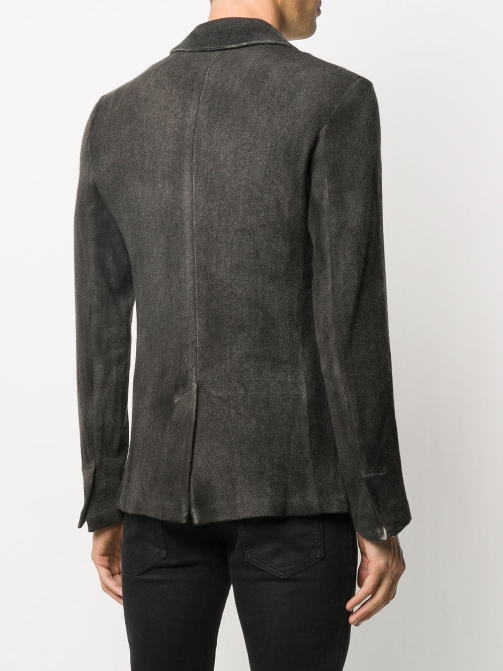 long-sleeved distressed effect jacket - 4