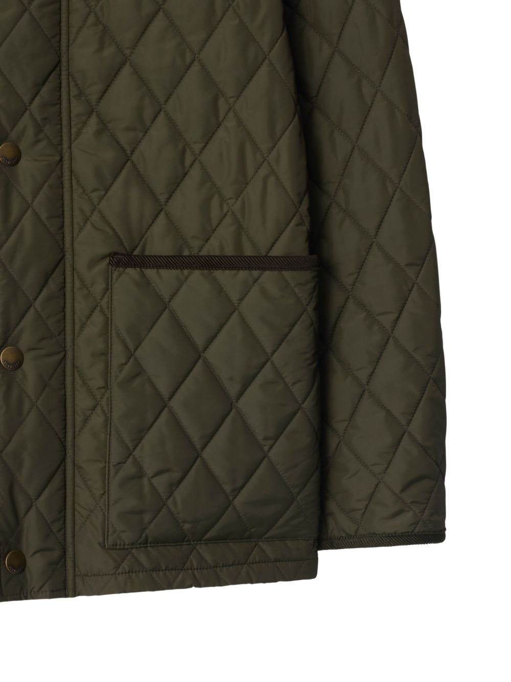 quilted corduroy-collar jacket - 3