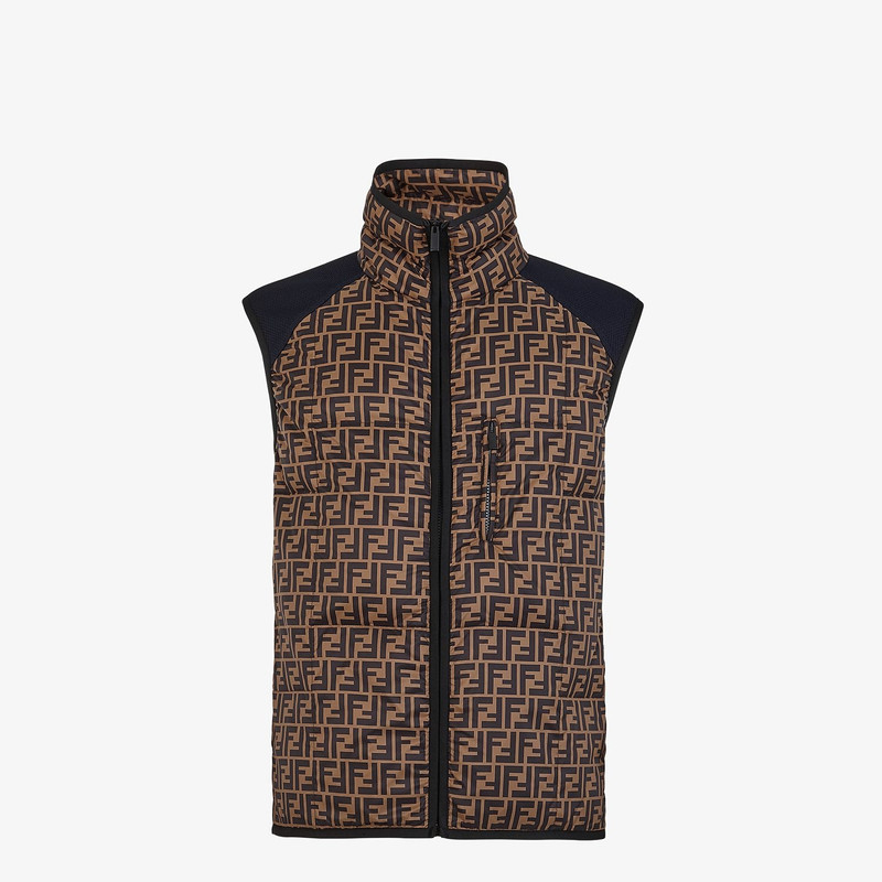Multicolor tech fabric vest 1