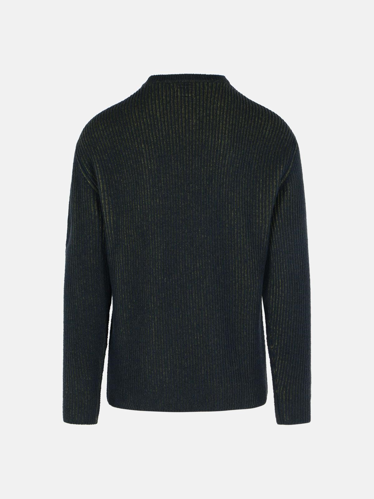 GREEN WOOL BLEND SWEATER - 3