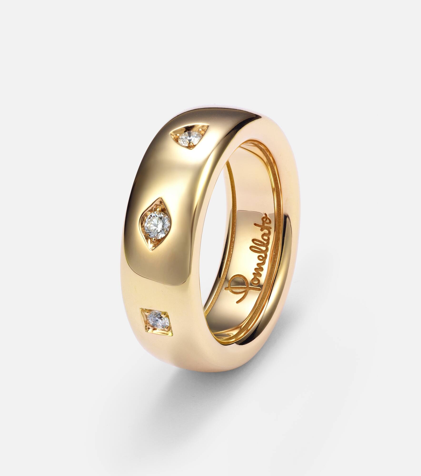 Iconica 18kt rose gold ring with diamonds - 4