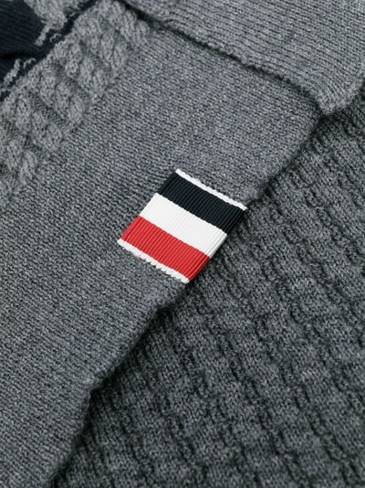 Thom Browne ribbed-knit wool scarf outlook