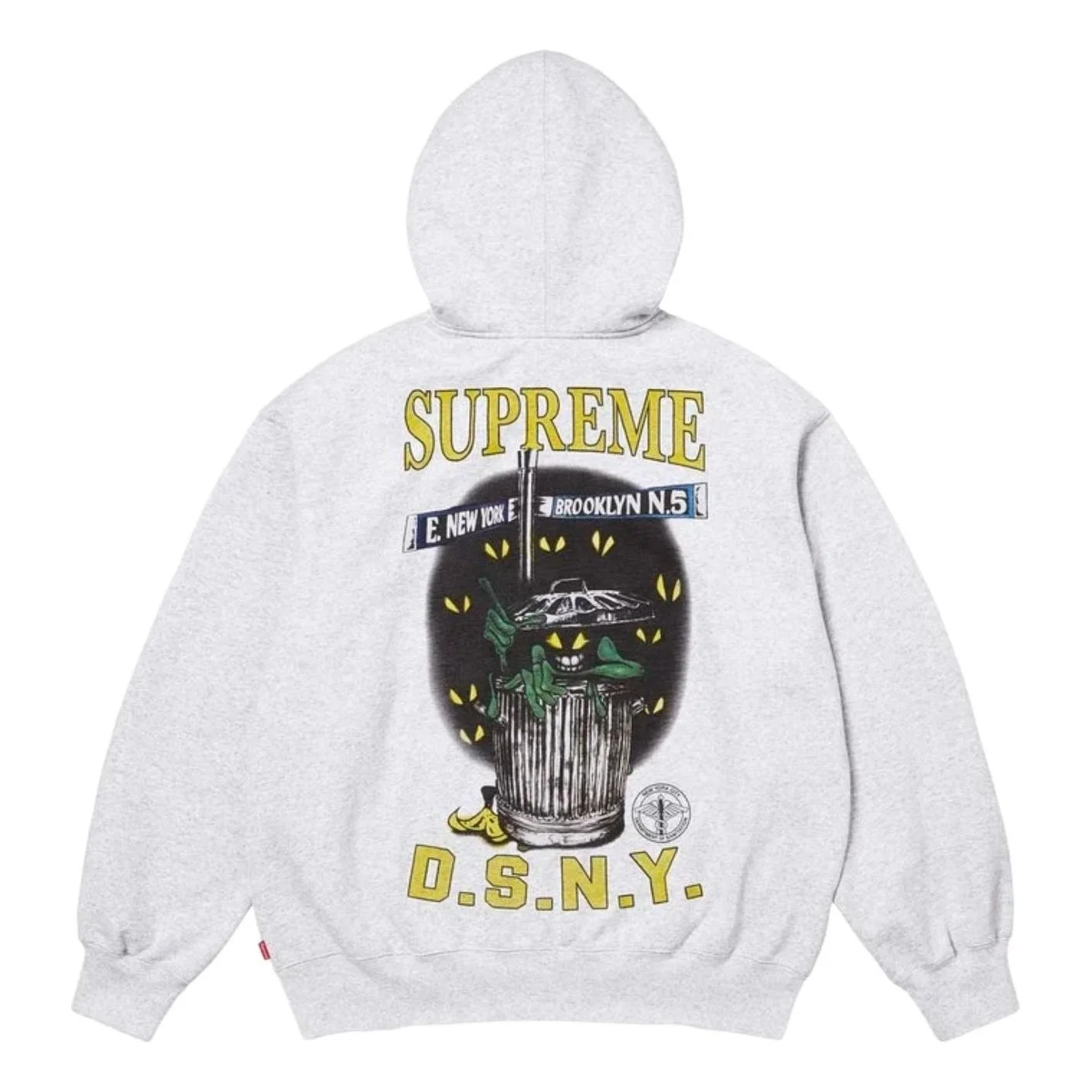 Supreme x DSNY SS26 Zip Up Hooded Sweatshirt 'Ash Grey' SUP-SS26-053-HETRGRY - 1