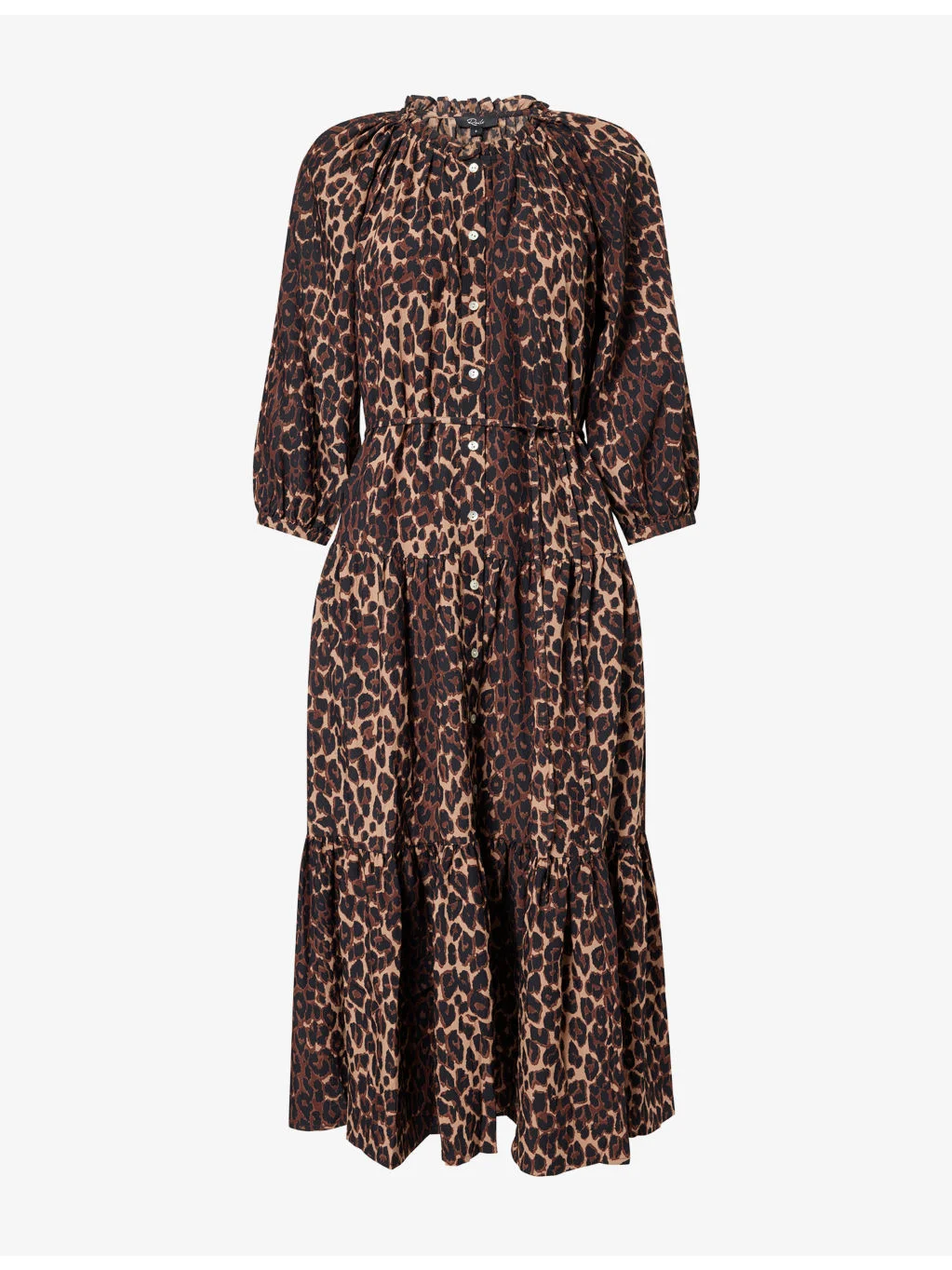 Leanne Leopard-Print Woven Maxi Dress - 1