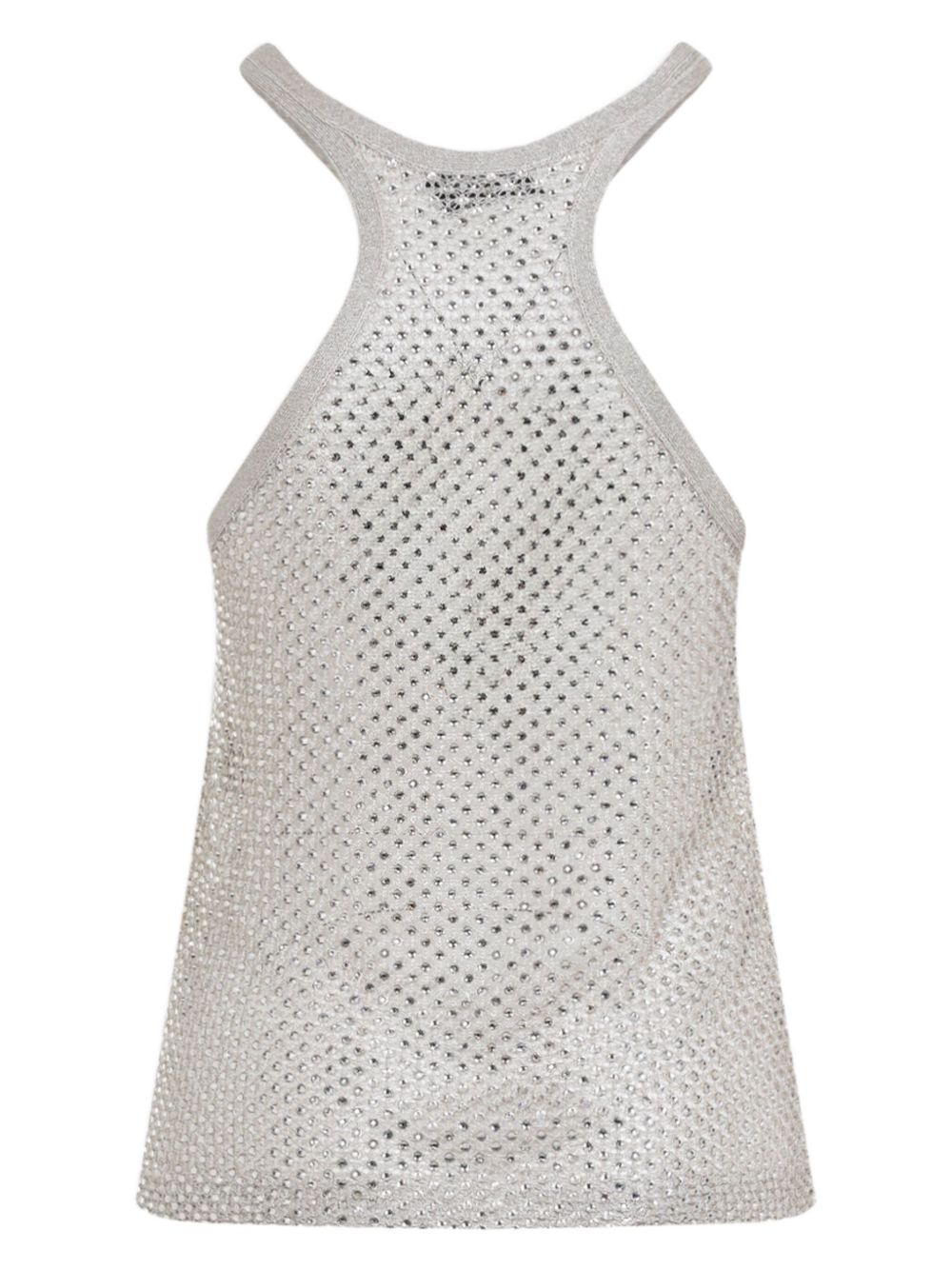 crystal-embroidered racerback tank top - 2