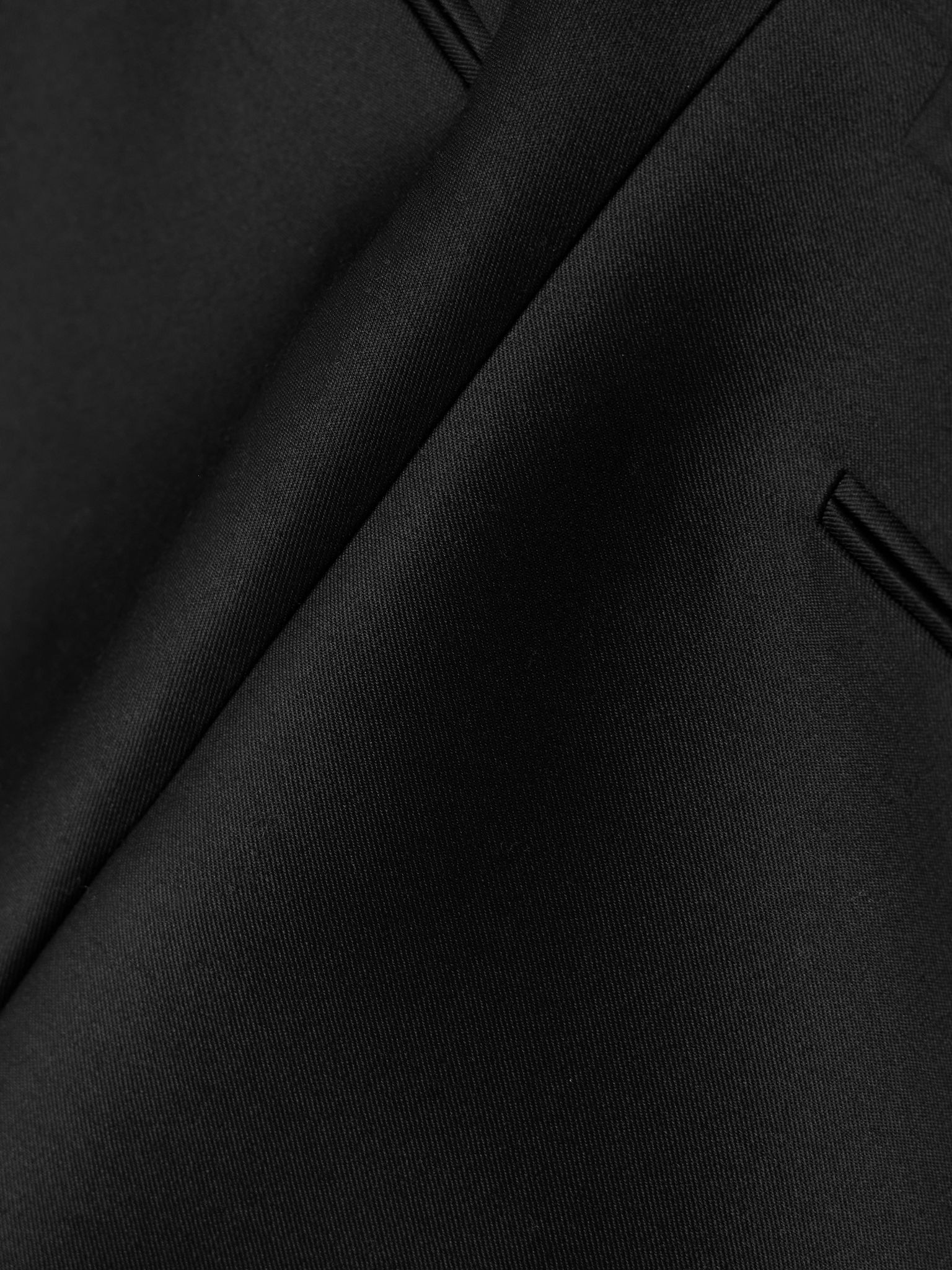 Wool and silk-blend twill shorts Black - 5