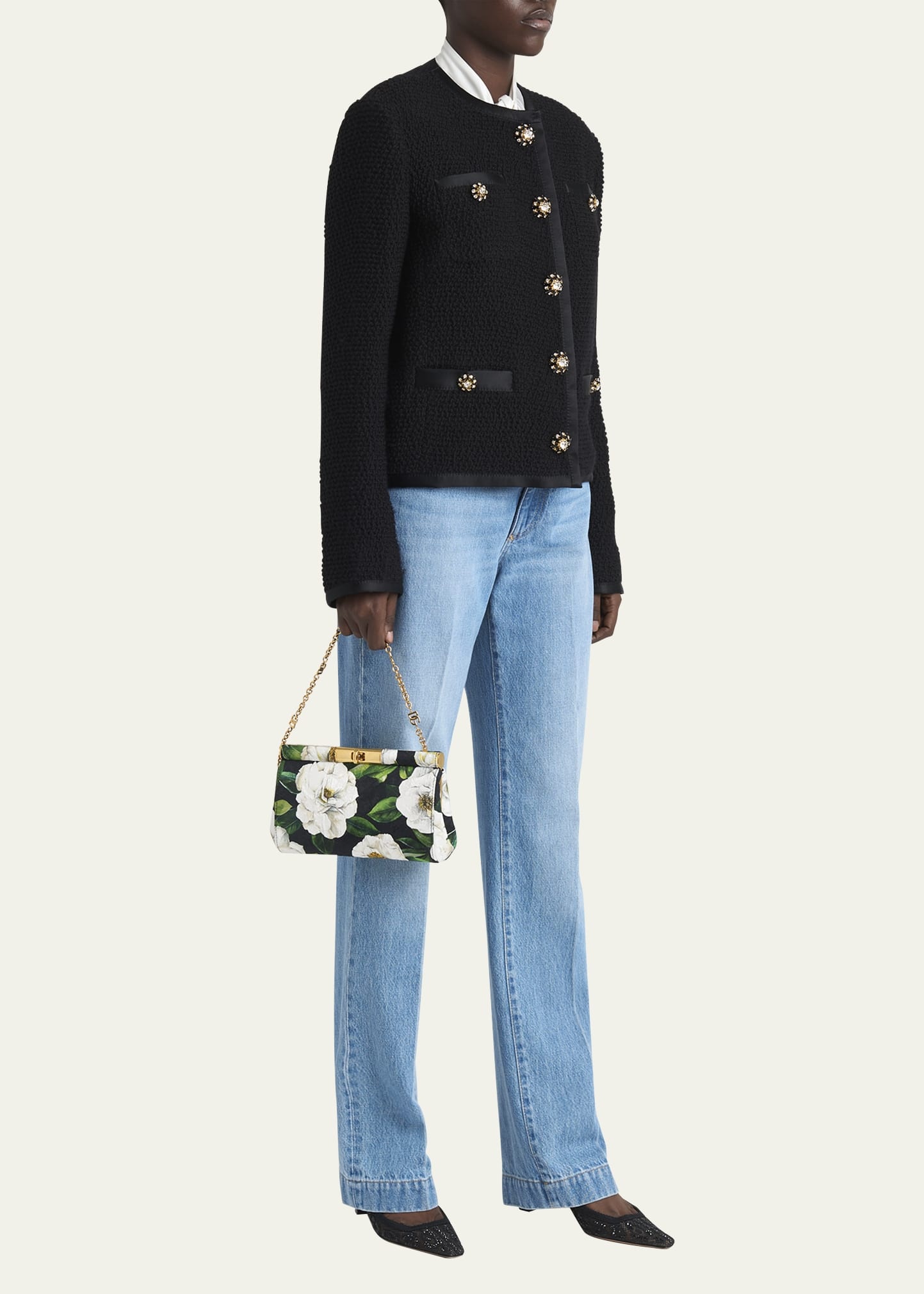 Marlene Small Flower-Print Clutch Bag - 5