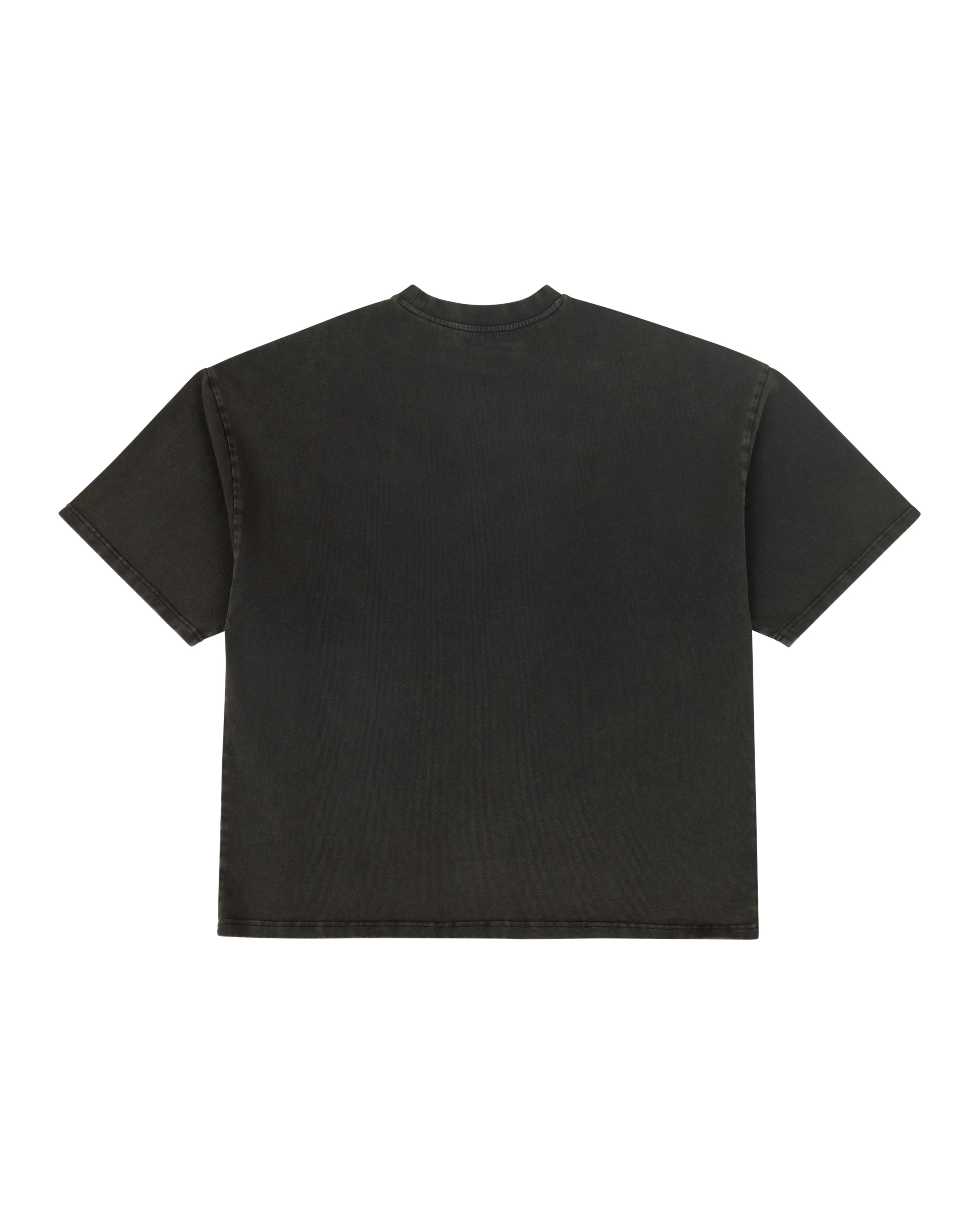 HEAVY BOXY TEE WASHED BLACK - 7
