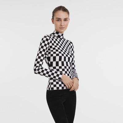 Longchamp Fall-Winter 2023 Collection Sweater Black/White - OTHER outlook