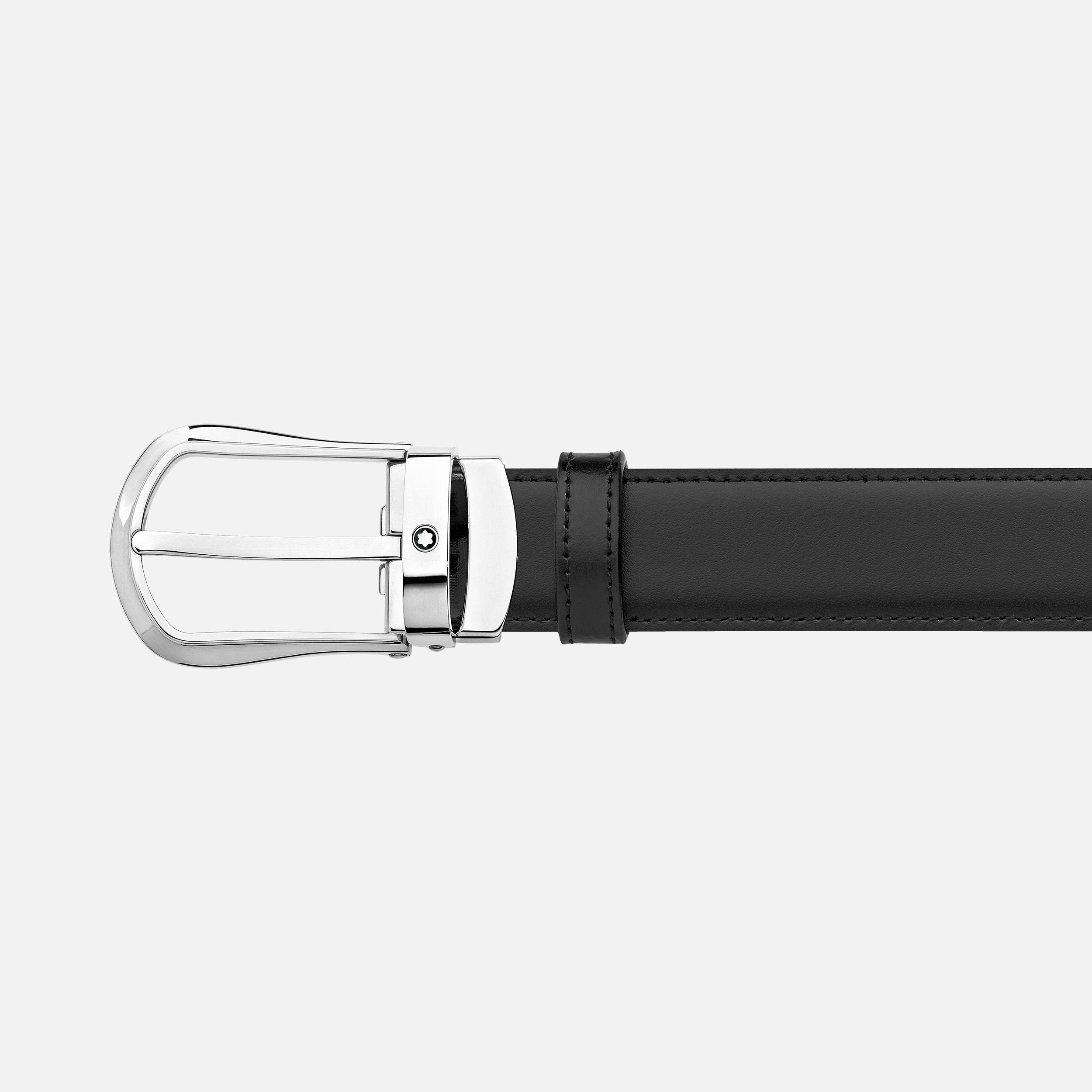 Black/brown 30 mm reversible leather belt - 2