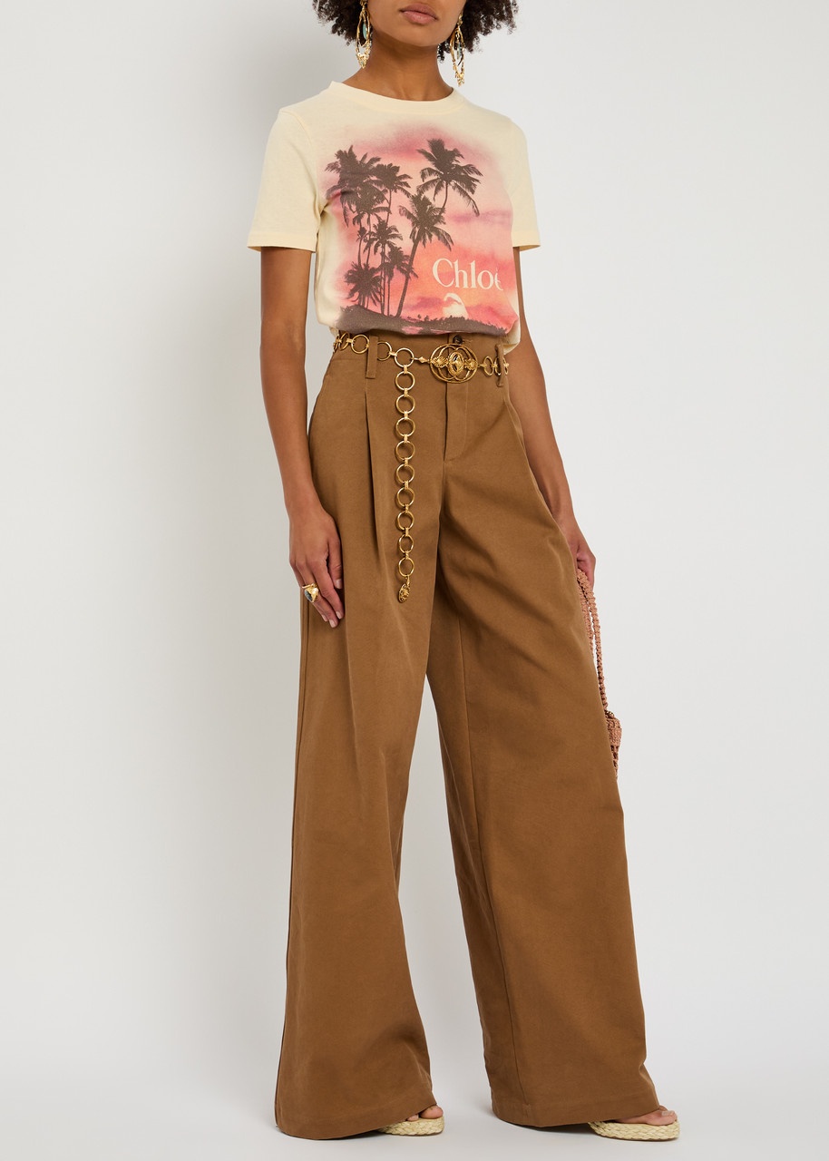 Chloe Printed Cotton T-shirt - 4