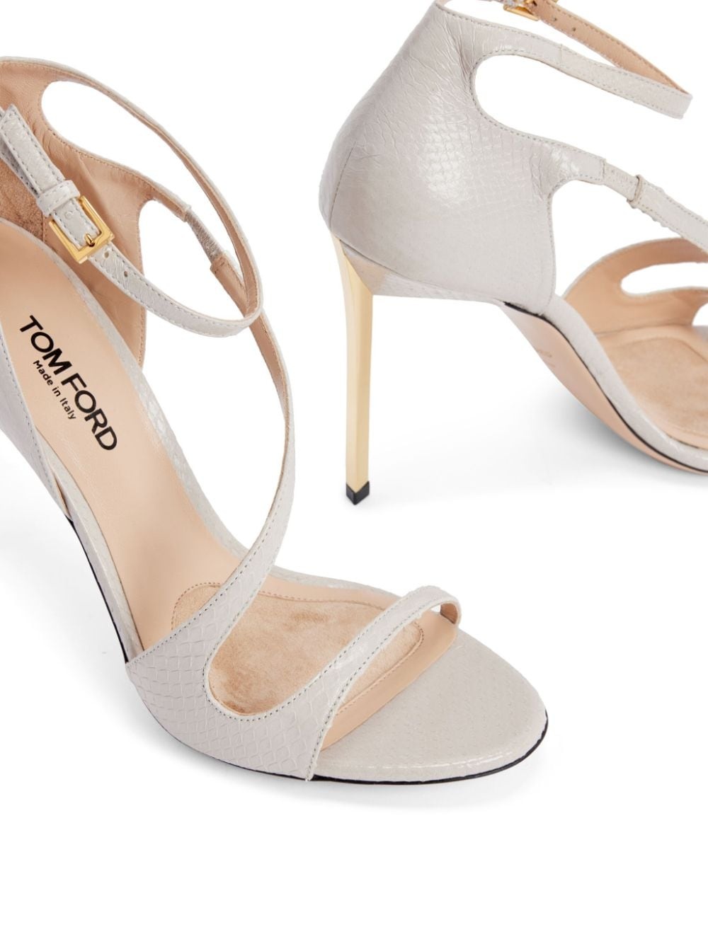 110mm leather sandals - 4
