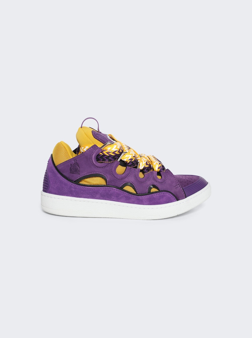 Curb Sneakers Purple And Yellow - 1