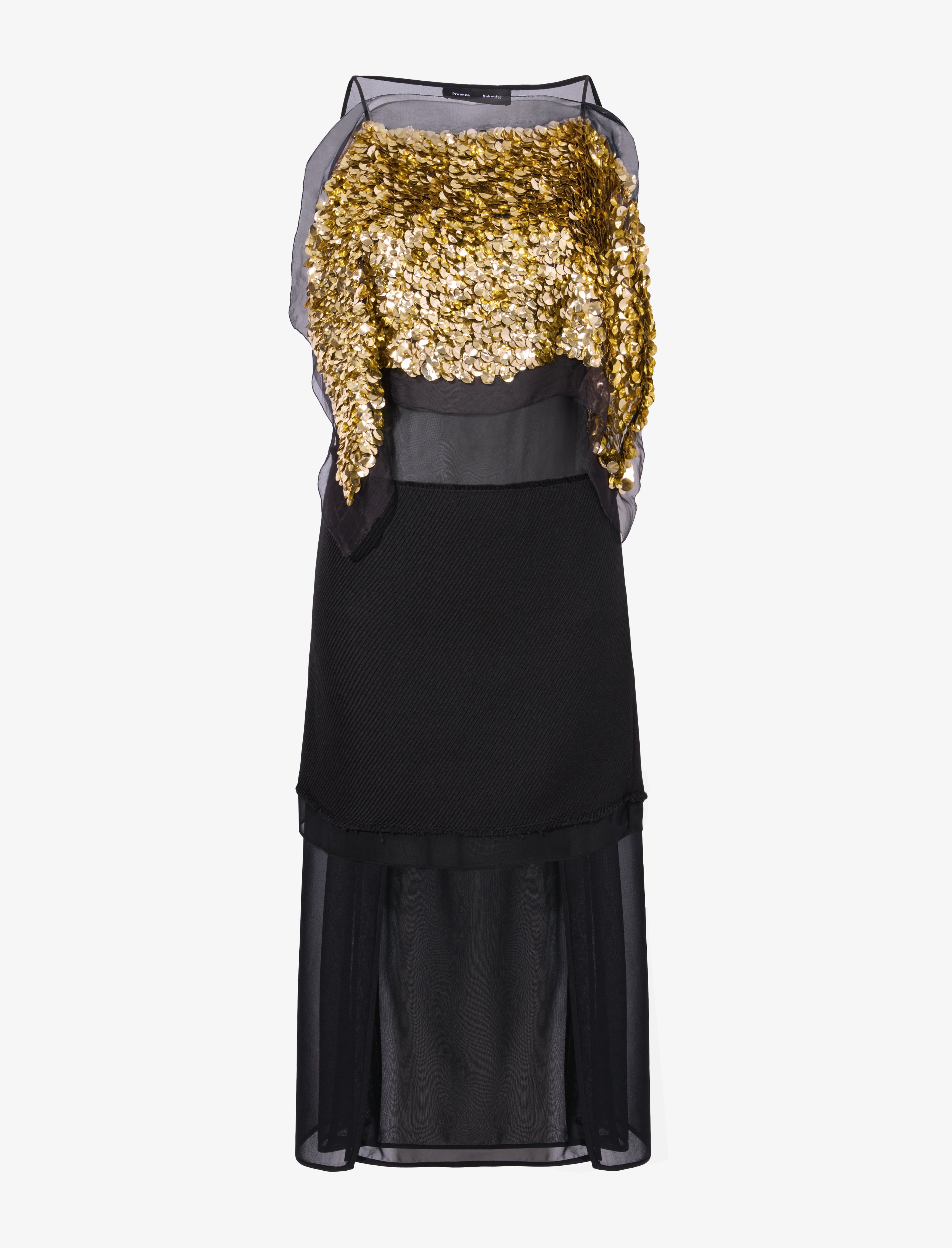 Zaha Dress in Embroidered Silk - 1