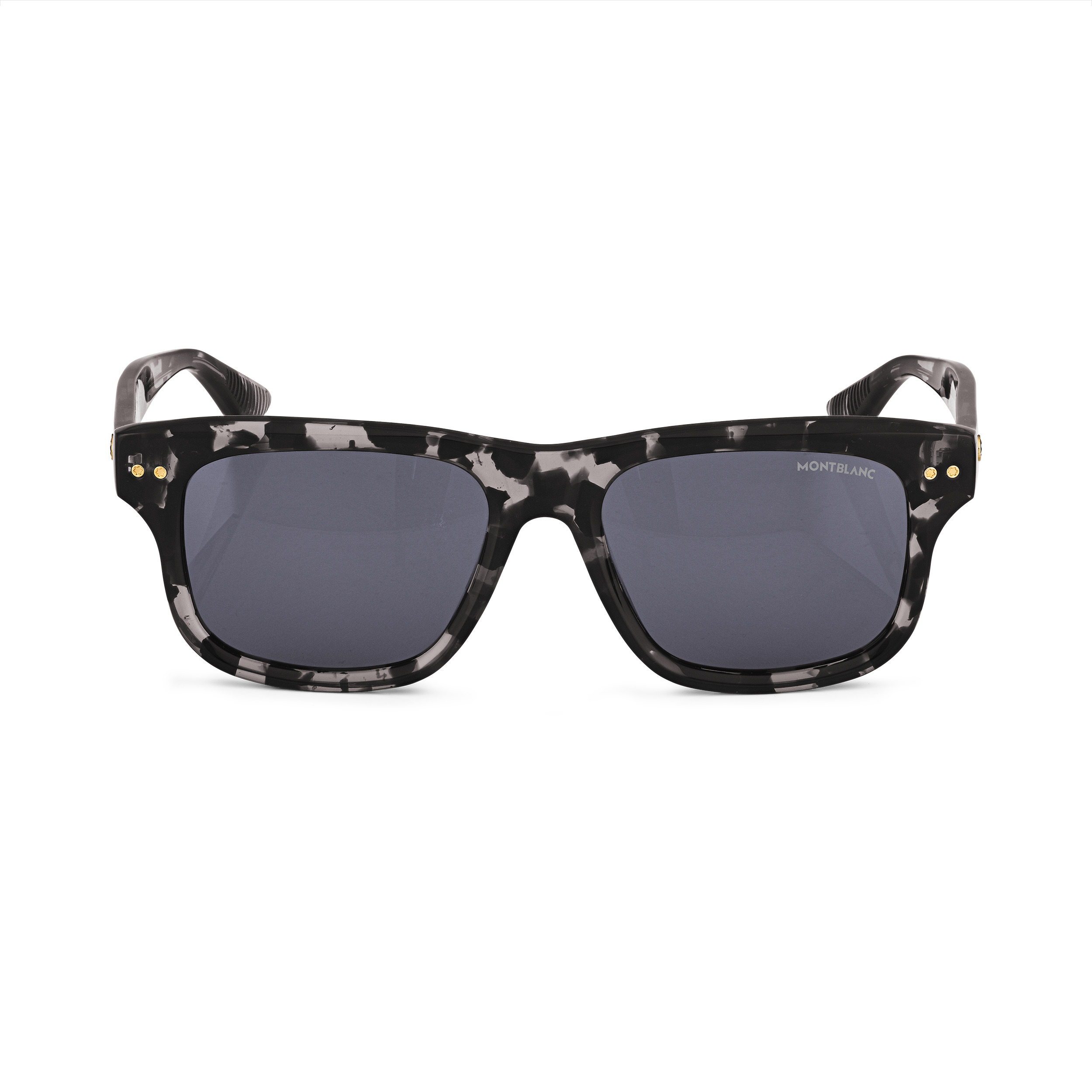 Rectangular Sunglasses with Black-Colored Acetate Frame - 1