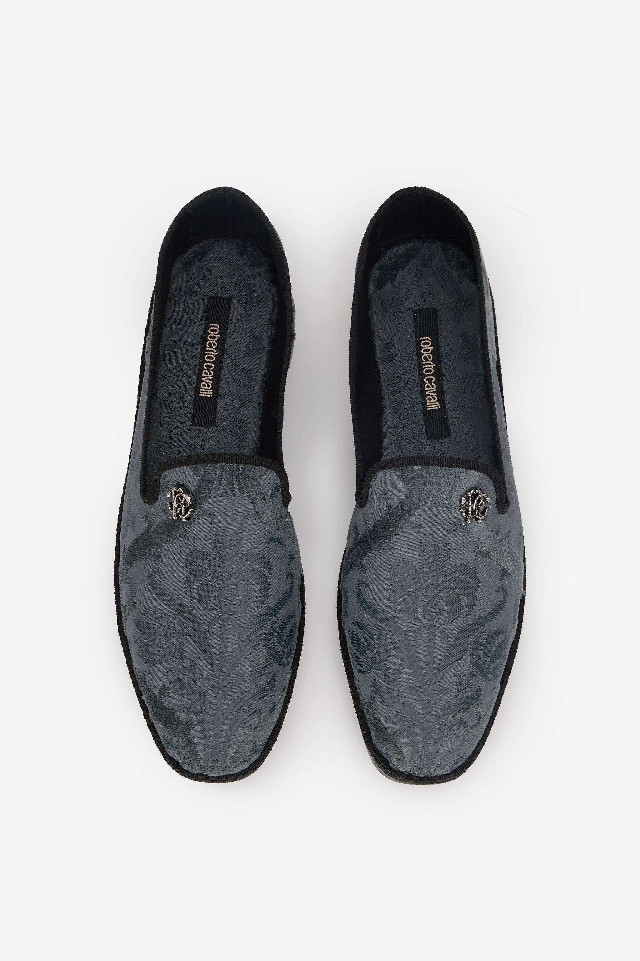 Roberto Cavalli Jacquard Slip-On Shoes - 6