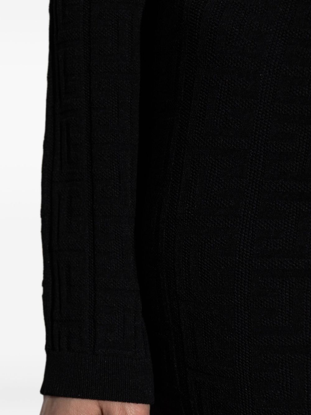 ribbed long-sleeve dress - 5