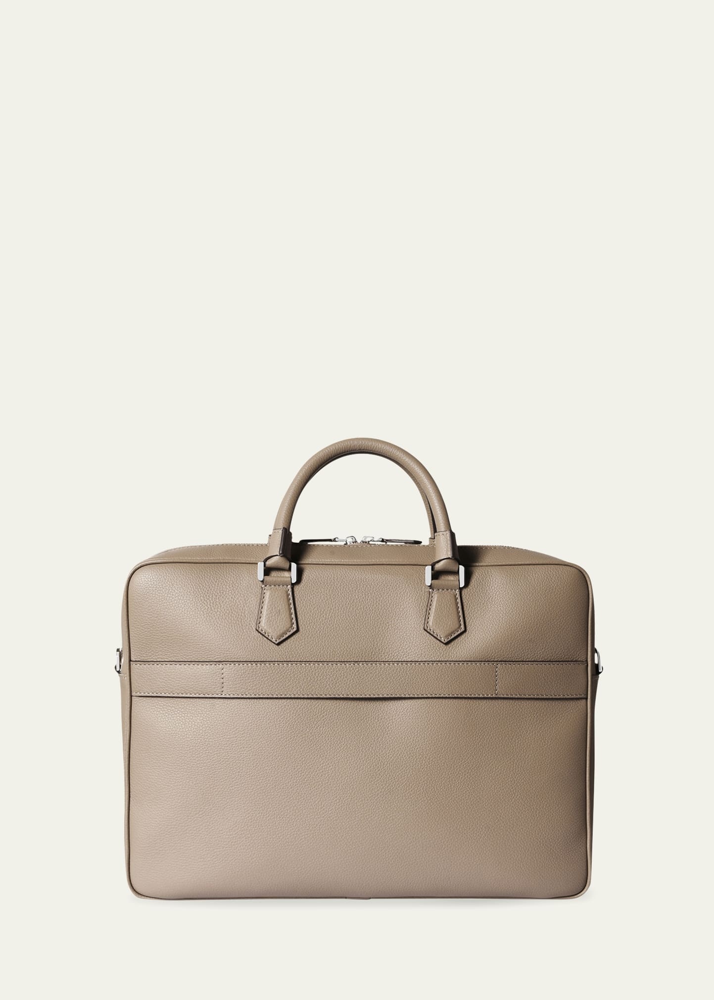 Men's Cachemire Leather Slim Briefcase - 2