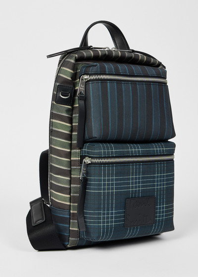 Paul Smith Multicolour Mixed Check and Stripe Sling Bag outlook