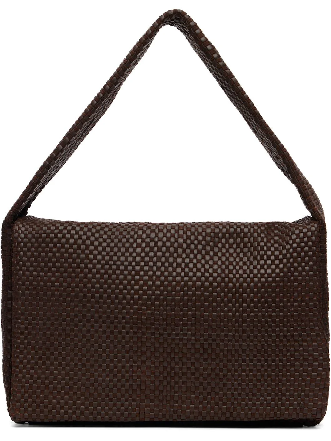 Brown Lattice Everyday Satchel - 1