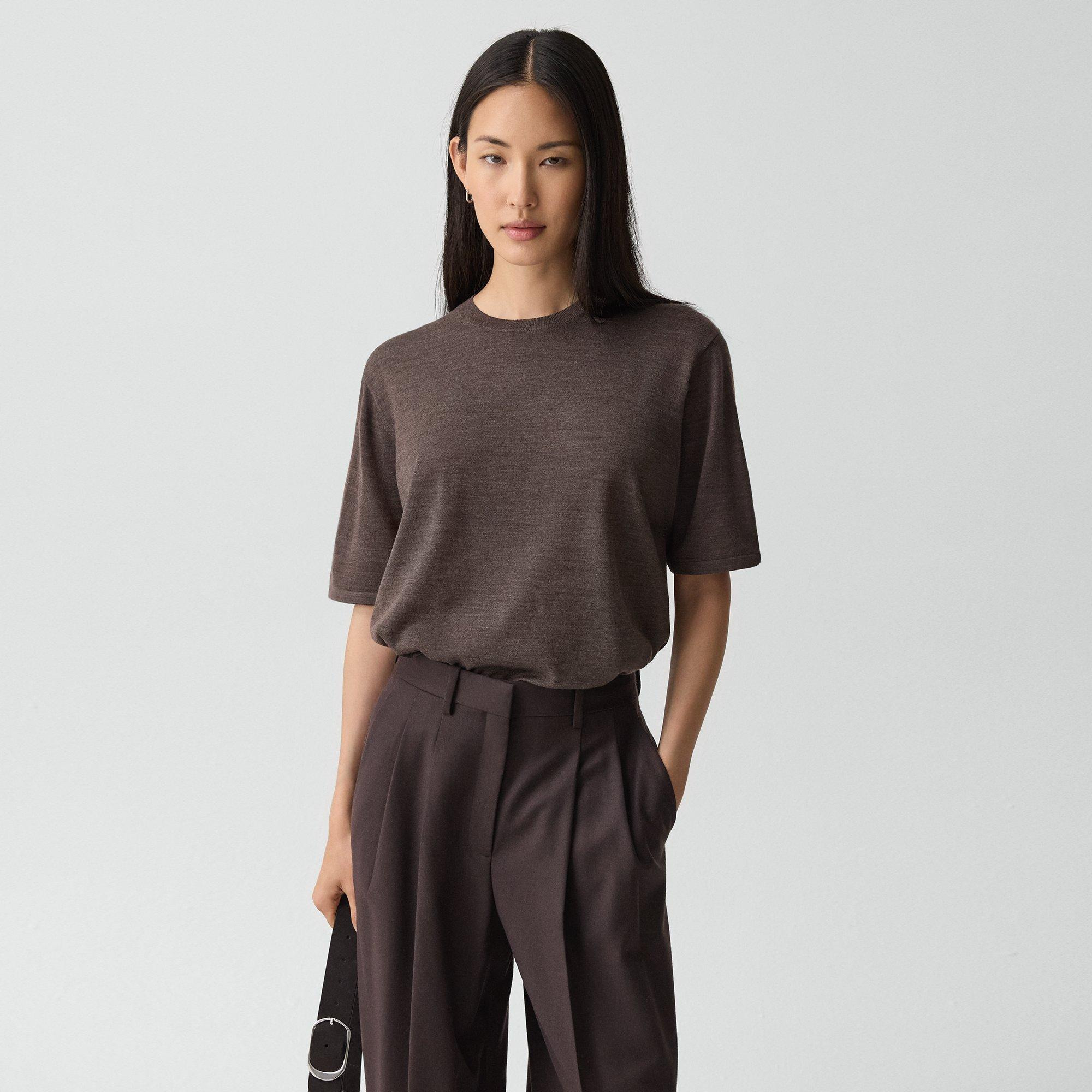 Boyfriend Tee in Regal Wool - 2