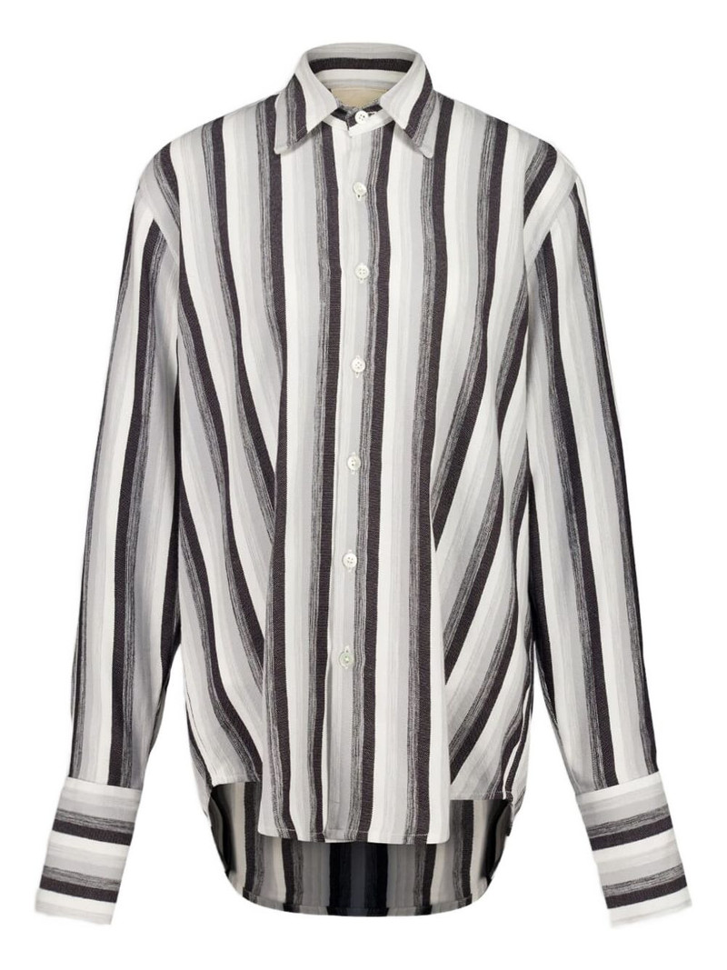 French-cuff striped shirt 1