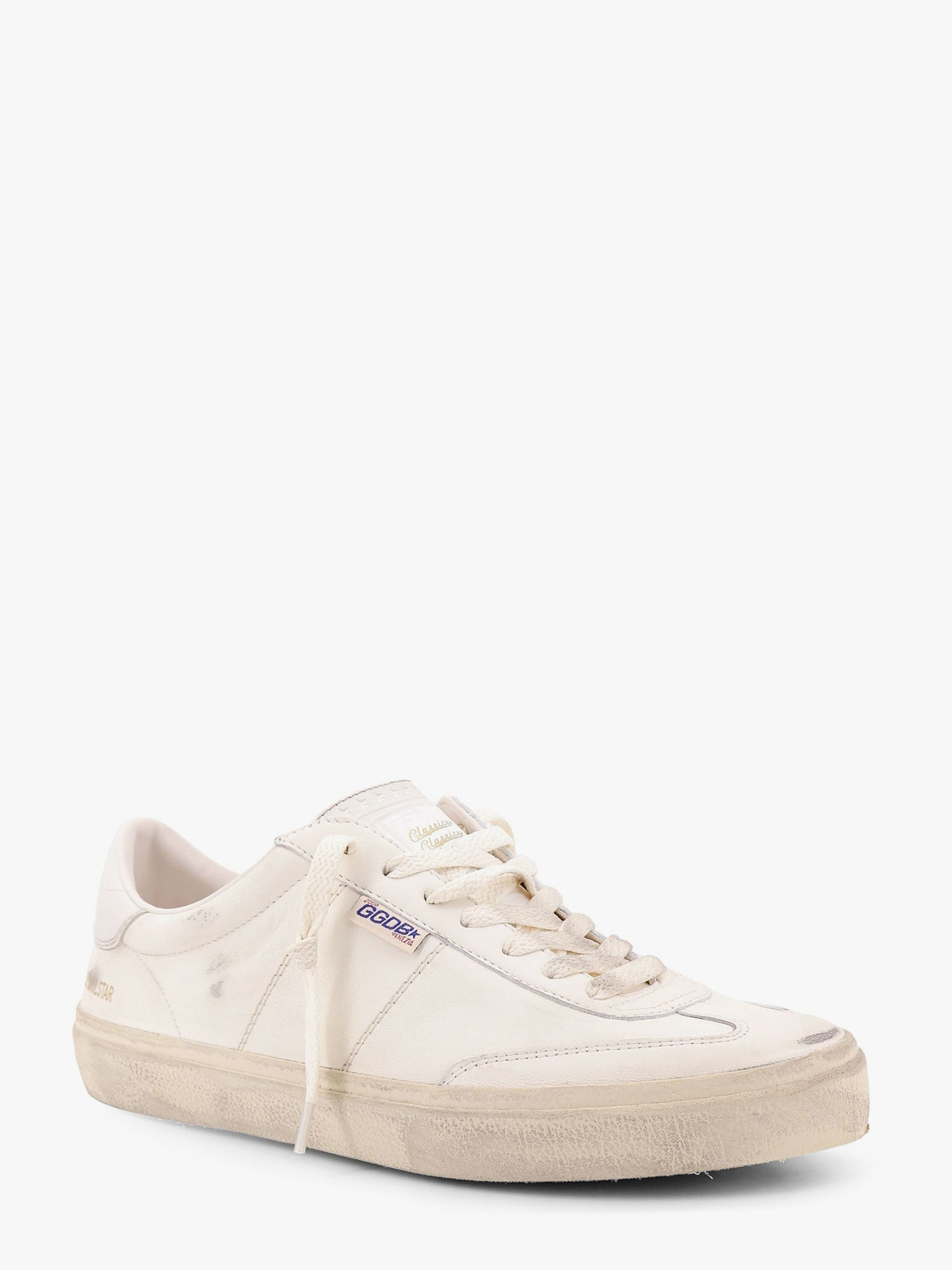 SOUL STAR LEATHER LOW-TOP SNEAKERS WITH USED EFFECT - 2