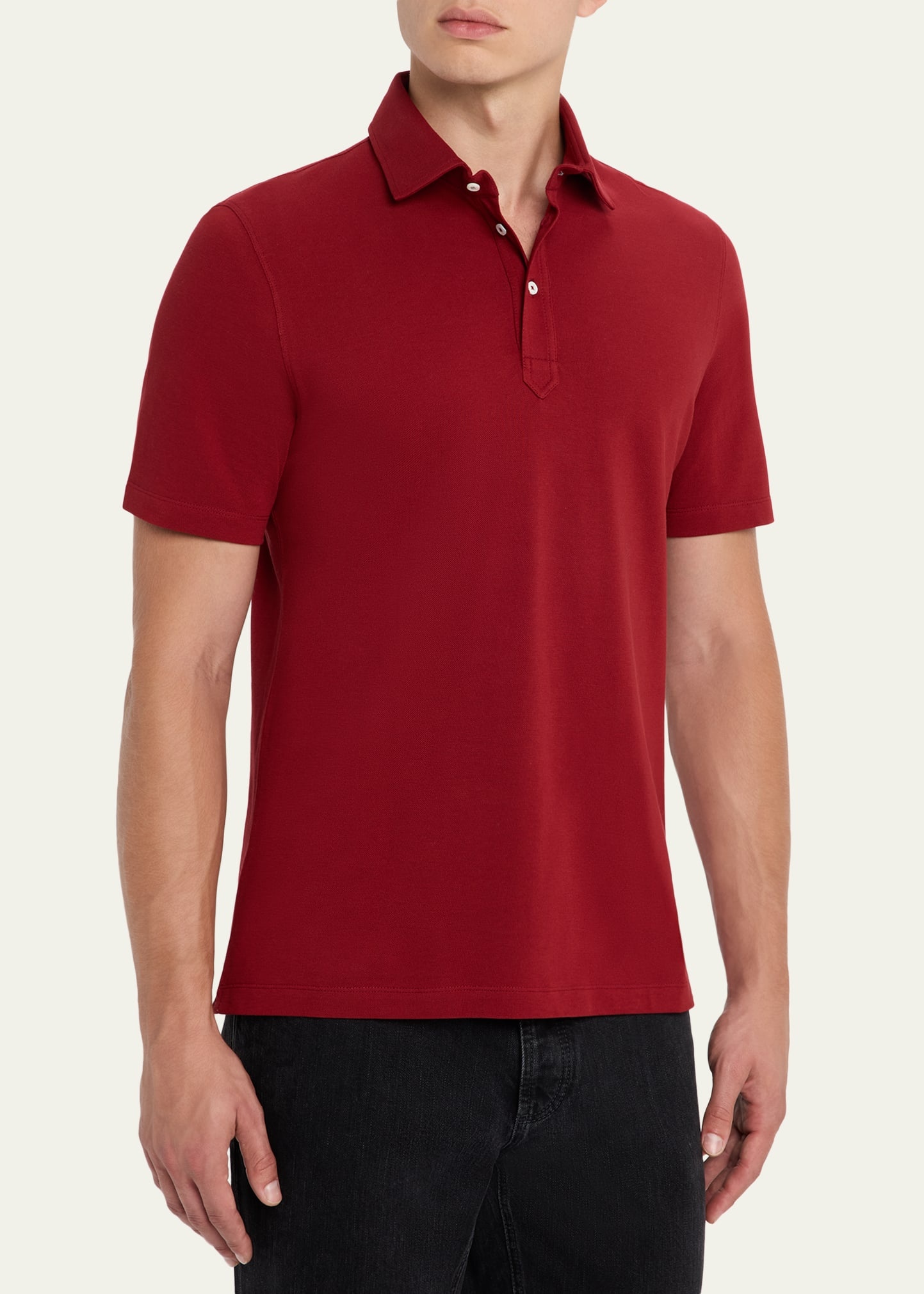 Men's Cotton Pique Polo Shirt - 4