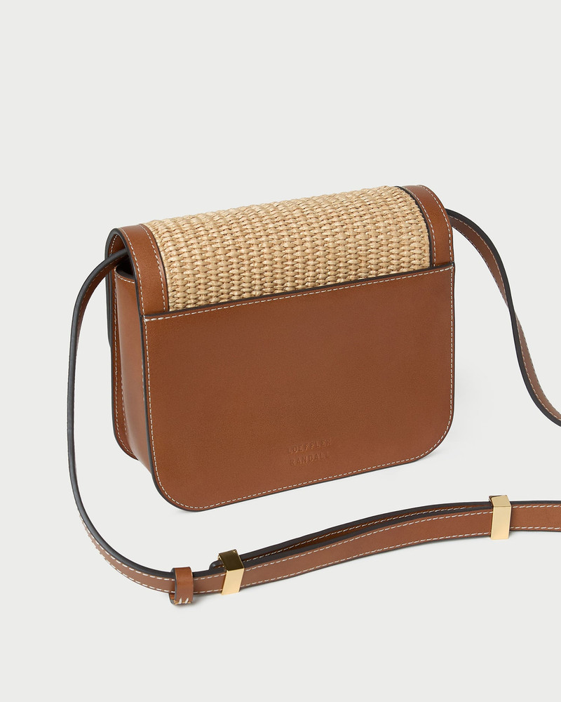 Desi Natural/Cacao Straw Crossbody 3