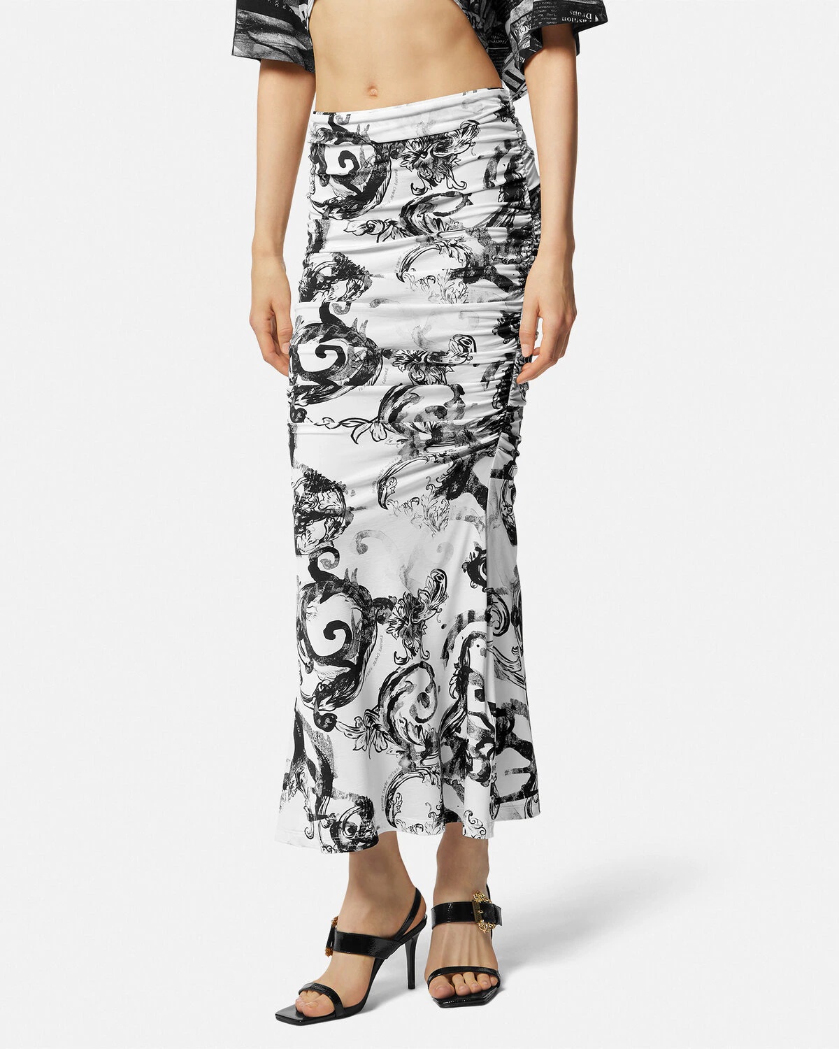 Watercolor Couture Long Skirt - 4