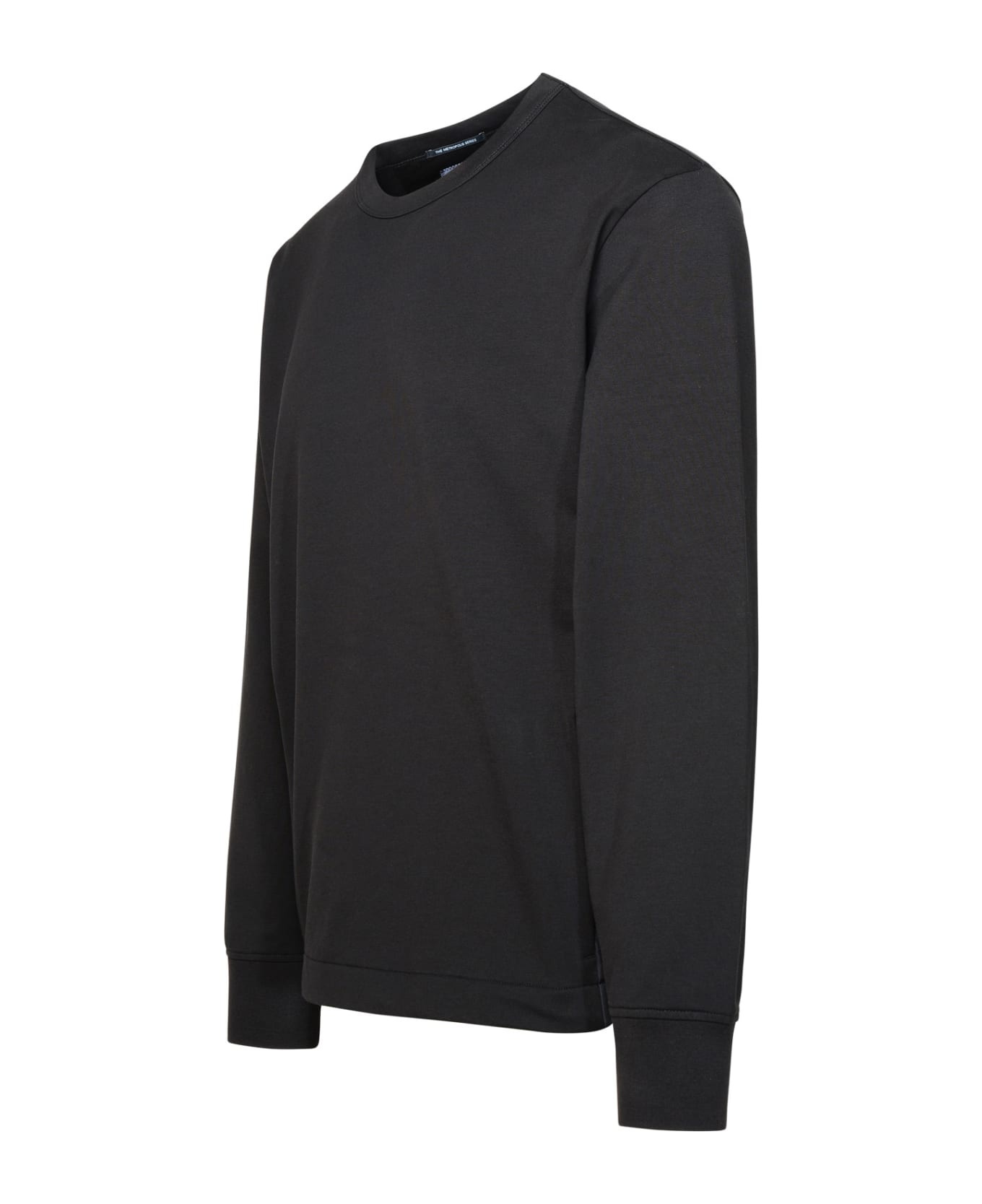 Black Cotton Blend Sweatshirt - 2