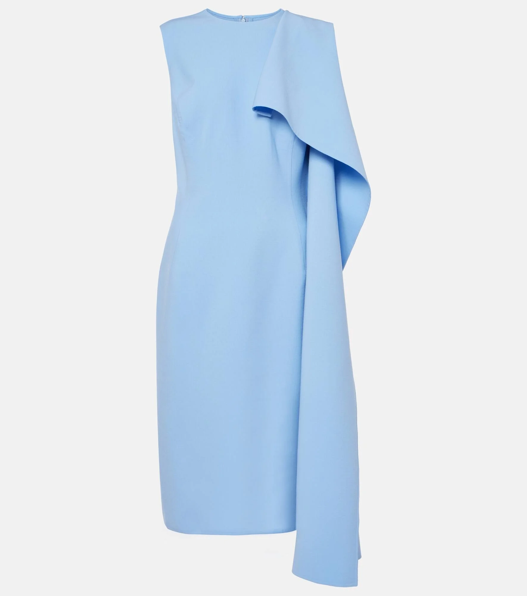 Ruffled wool-blend midi dress - 1