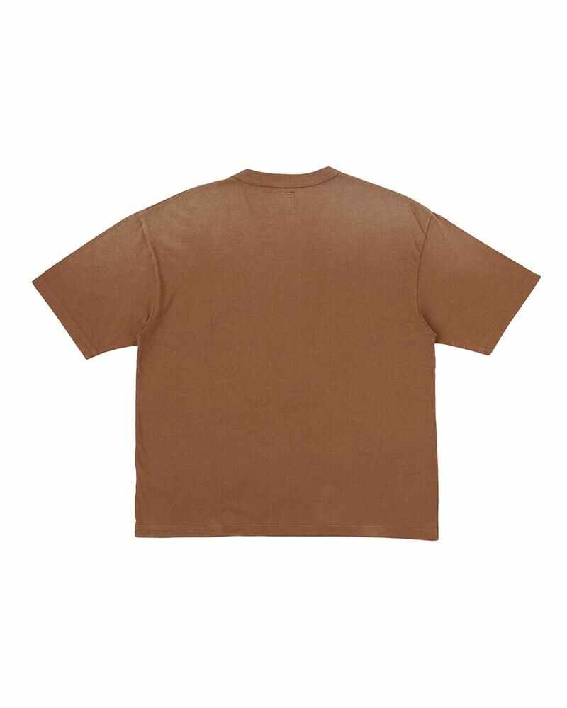 AMPLUS TEE S/S DMGD BROWN - 2