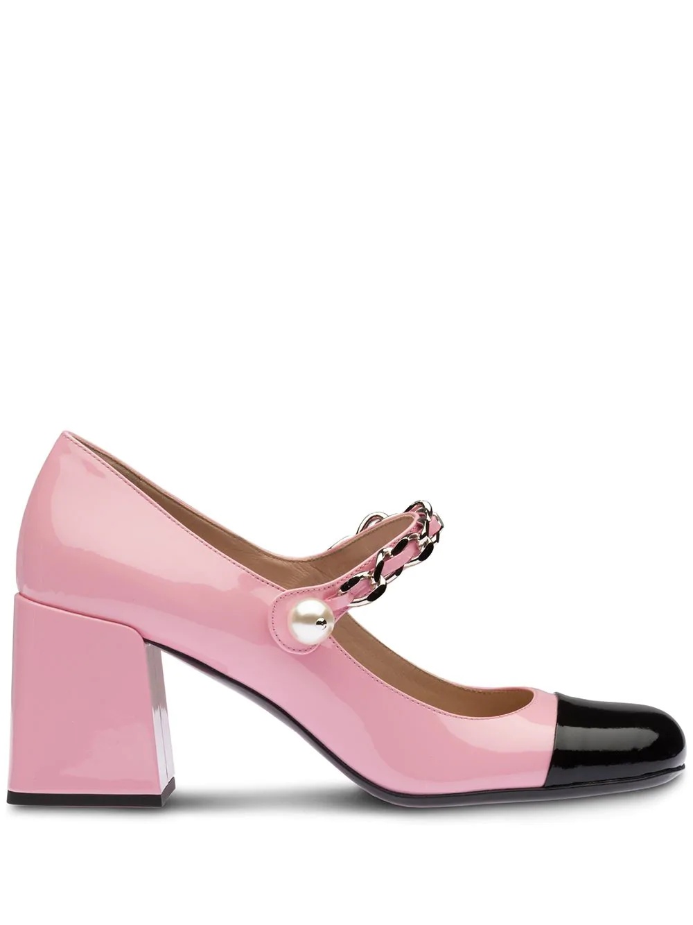 contrast toe pumps - 1