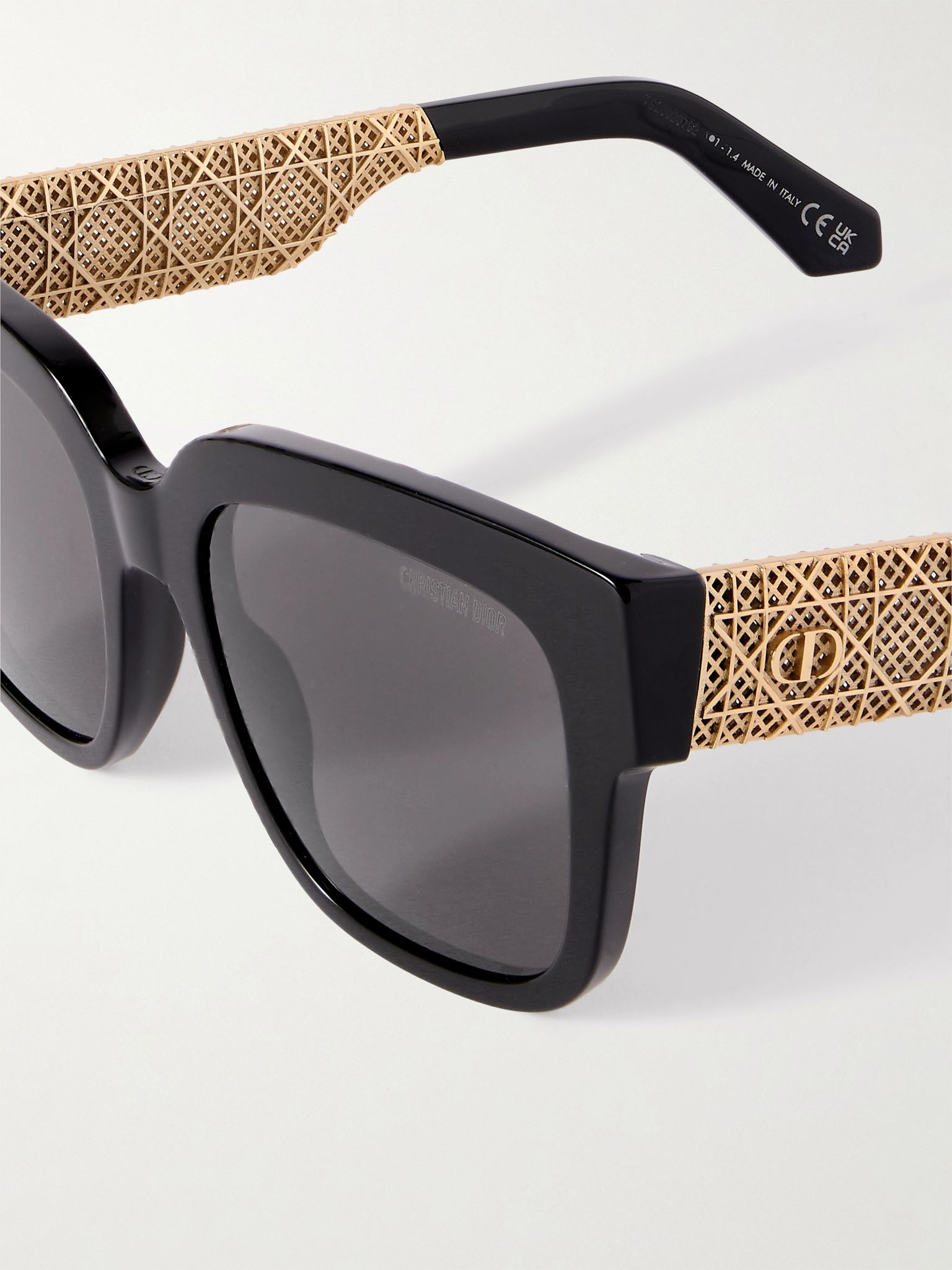 Diorésille S1I square-frame acetate and gold-tone sunglasses Gold - 4