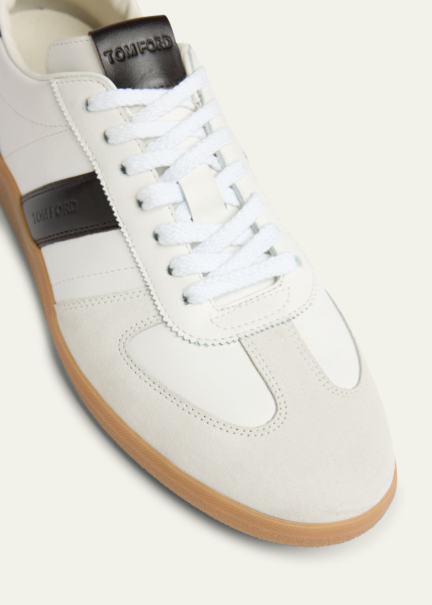 Men's Archer Suede and Leather Low-Top Sneakers - 6