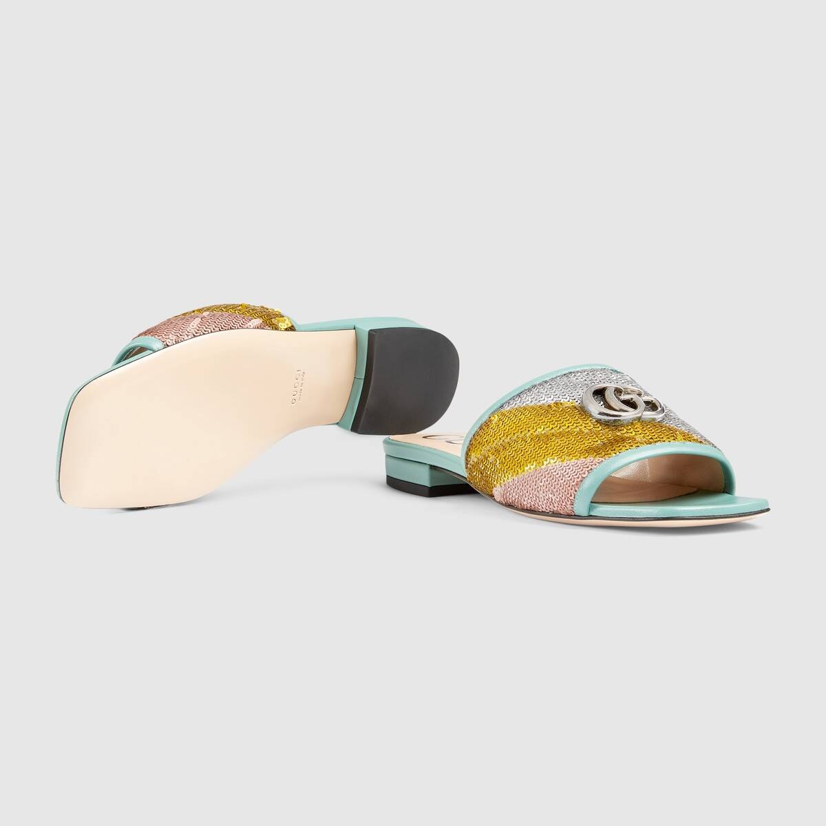 Women's sequin slide sandal - 5